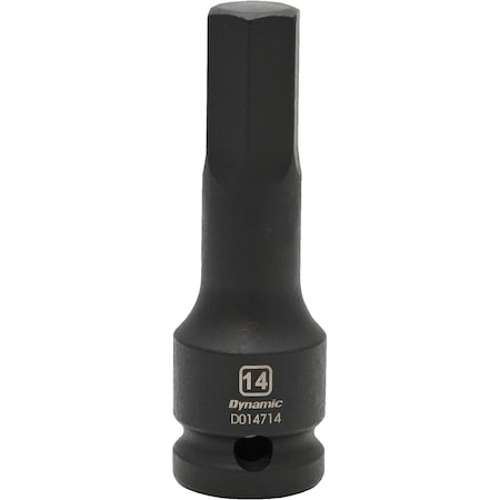 Dynamic Tools 1/2" Drive Metric Hex Head, 14MM, Bit Impact Socket D014714